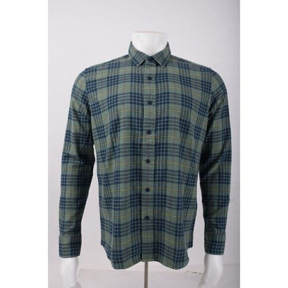 Southern Tide Mens Payton Heather Reversible Plaid Sport Shirt Green S Small NWT
